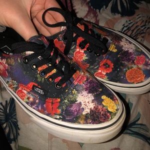 VANS GALAXY FLORAL SHOES